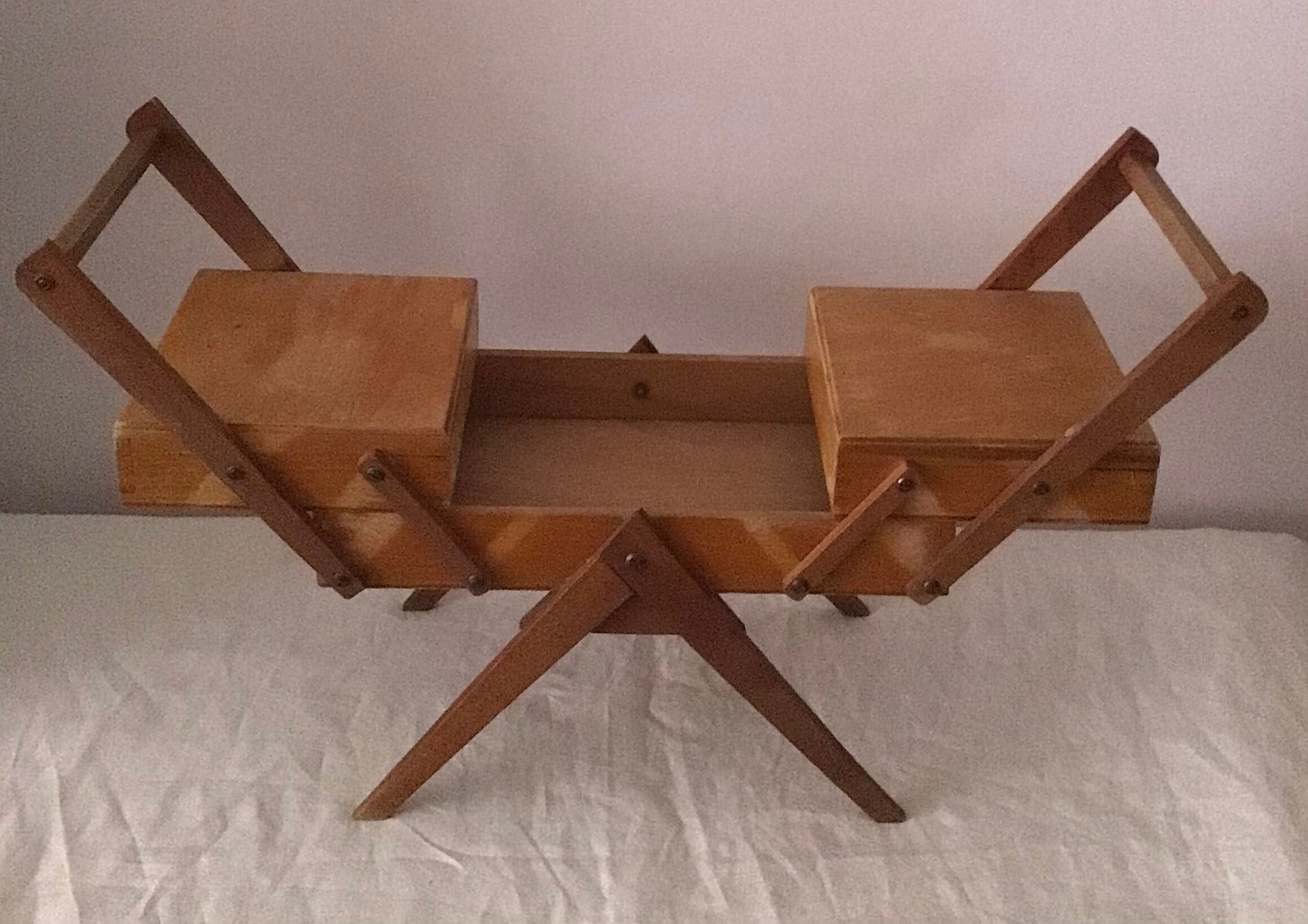 Worker, former sewing box