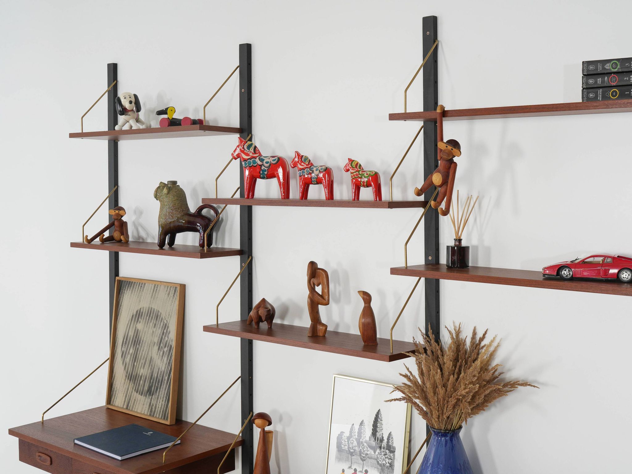 PS System Modular Shelving – Teak Veneer, Danish Design, 1970s