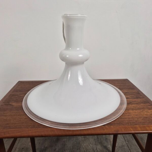 Grande suspension en verre ''Etude'' de Michael Bang pour Holmegaard, Danemark 1970