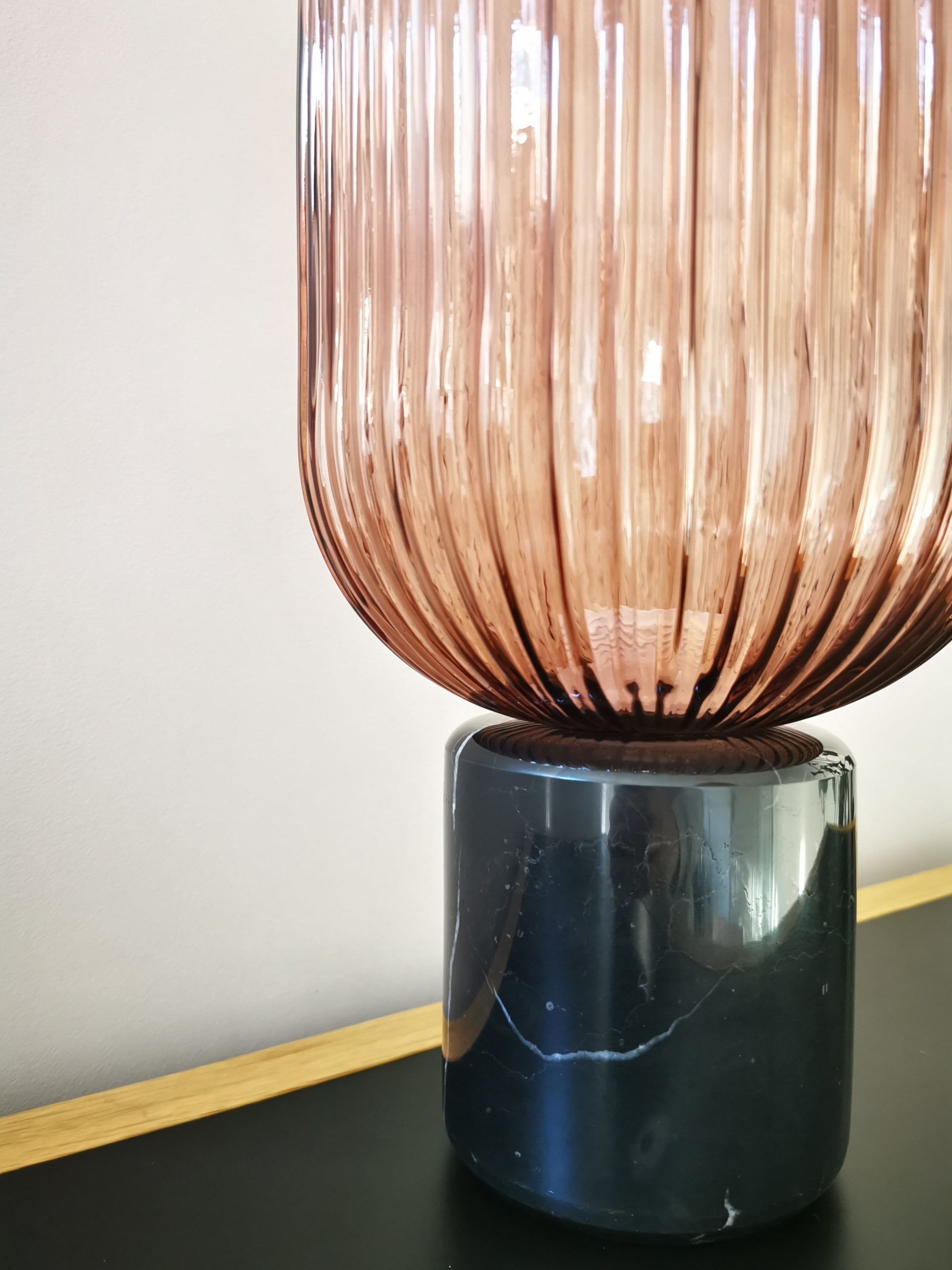 Pink marble lamp
