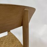 Vintage chair danish design papercord 60s dining chair