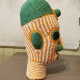 African beaded head
