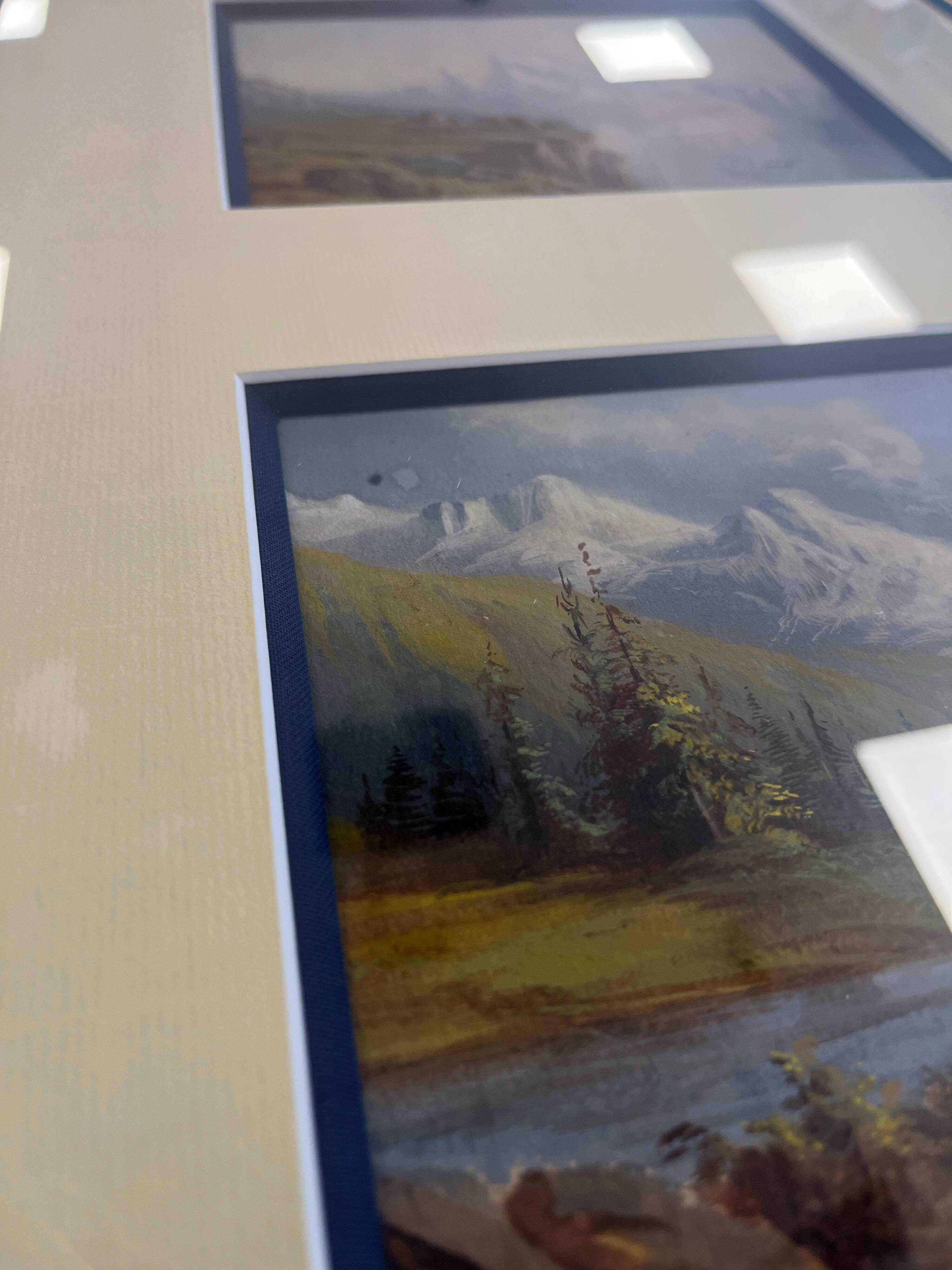 Chamonix Mont Blanc painting "Dôme du Goûter" and "Grand Murevan"