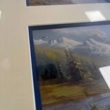 Chamonix Mont Blanc painting "Dôme du Goûter" and "Grand Murevan"