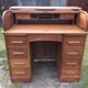 Old Angus London brand double-box sliding cylinder curtain desk.