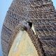 Lampadaire bronze et corde 1970