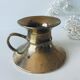 Old bronze church candle holder