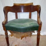 Louis Philippe oak office chair at the end of the 19th century