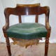 Fauteuil de bureau en chêne Louis Philippe fin XIX siècle