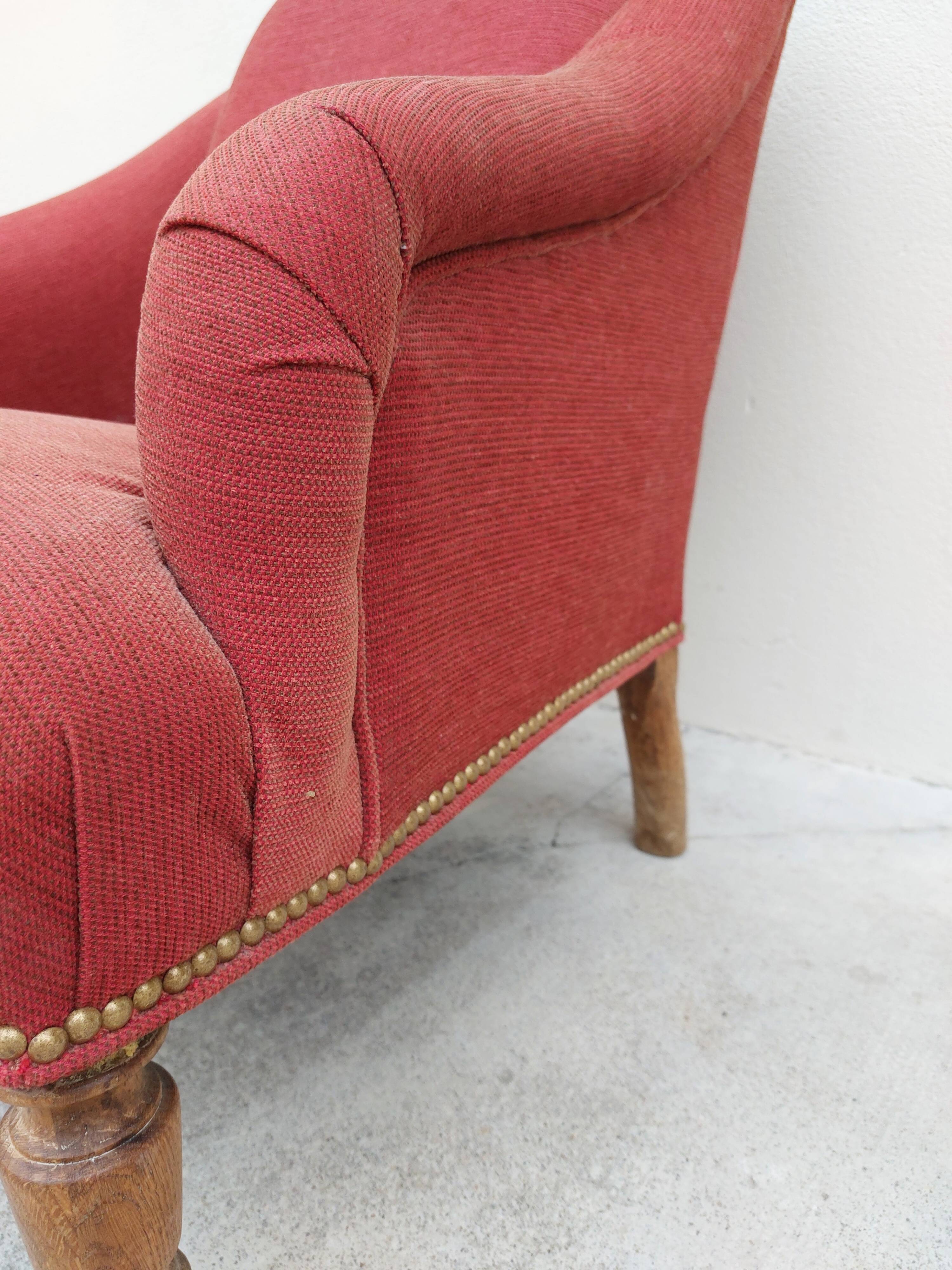 Napoleon III style toad armchair