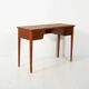 Scandinavian mahogany desk with brass handles