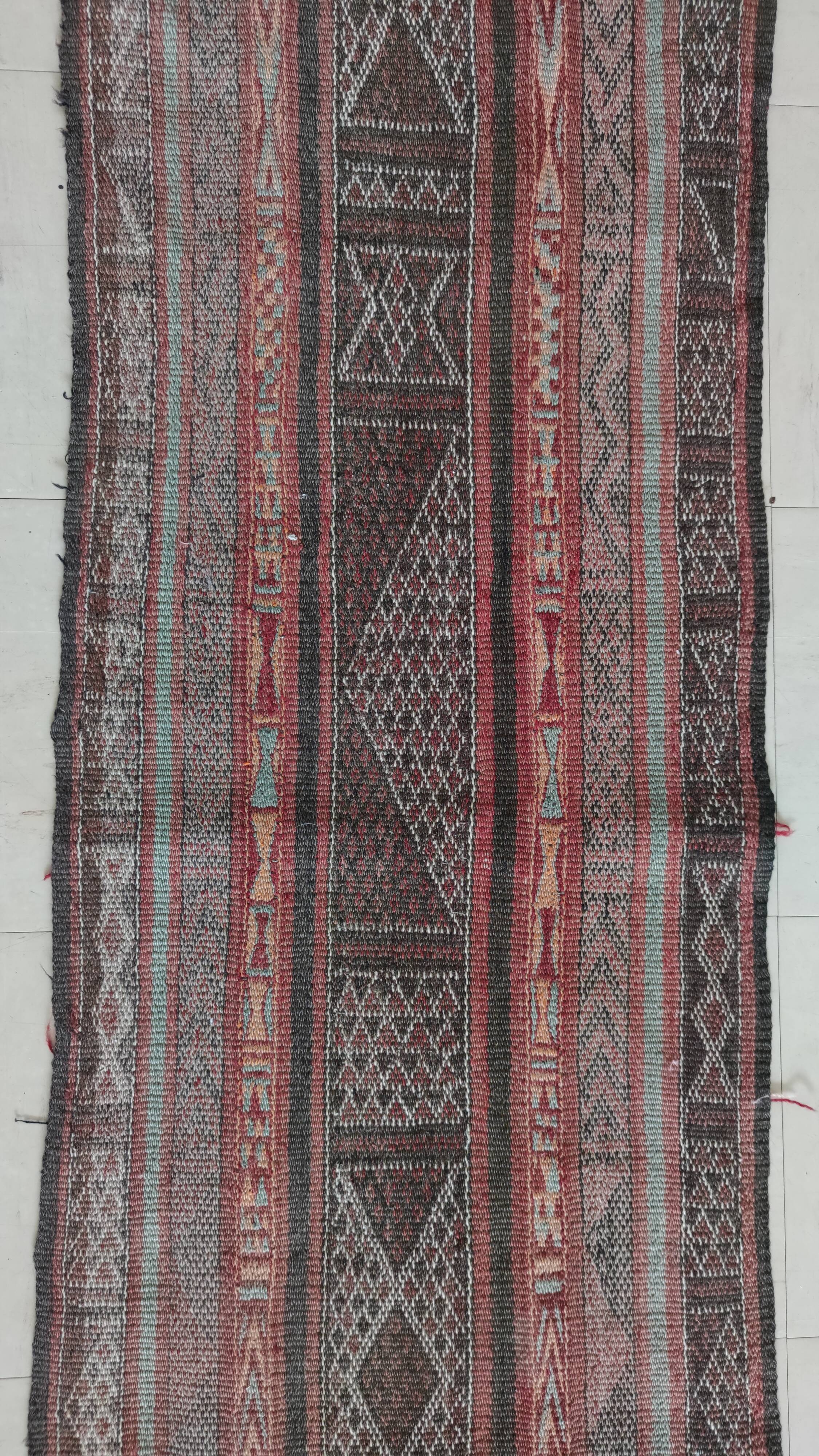 Old camel adornment carpet 200 x 50 cm