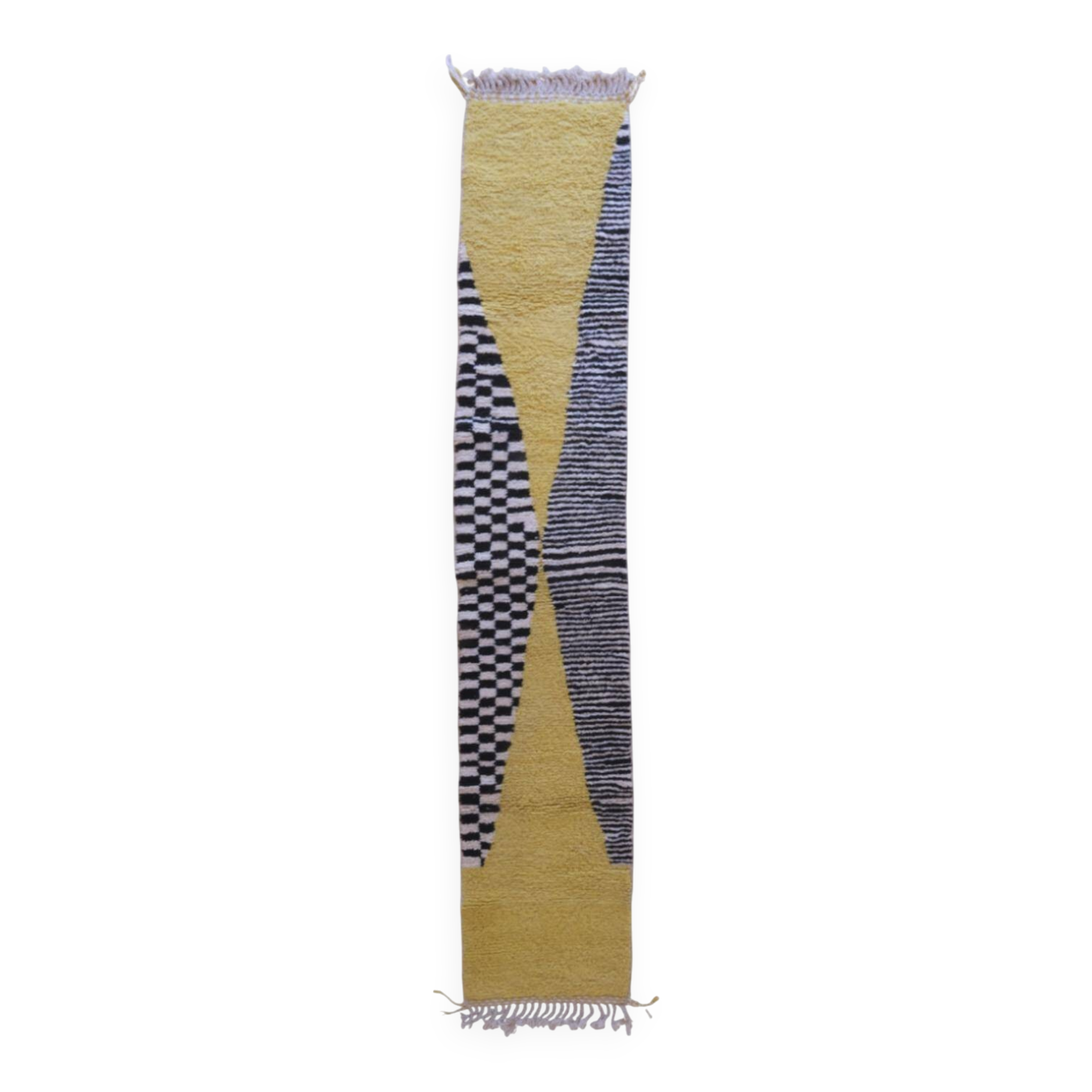 Geometric Runner Rug - 345 x 67 cm
