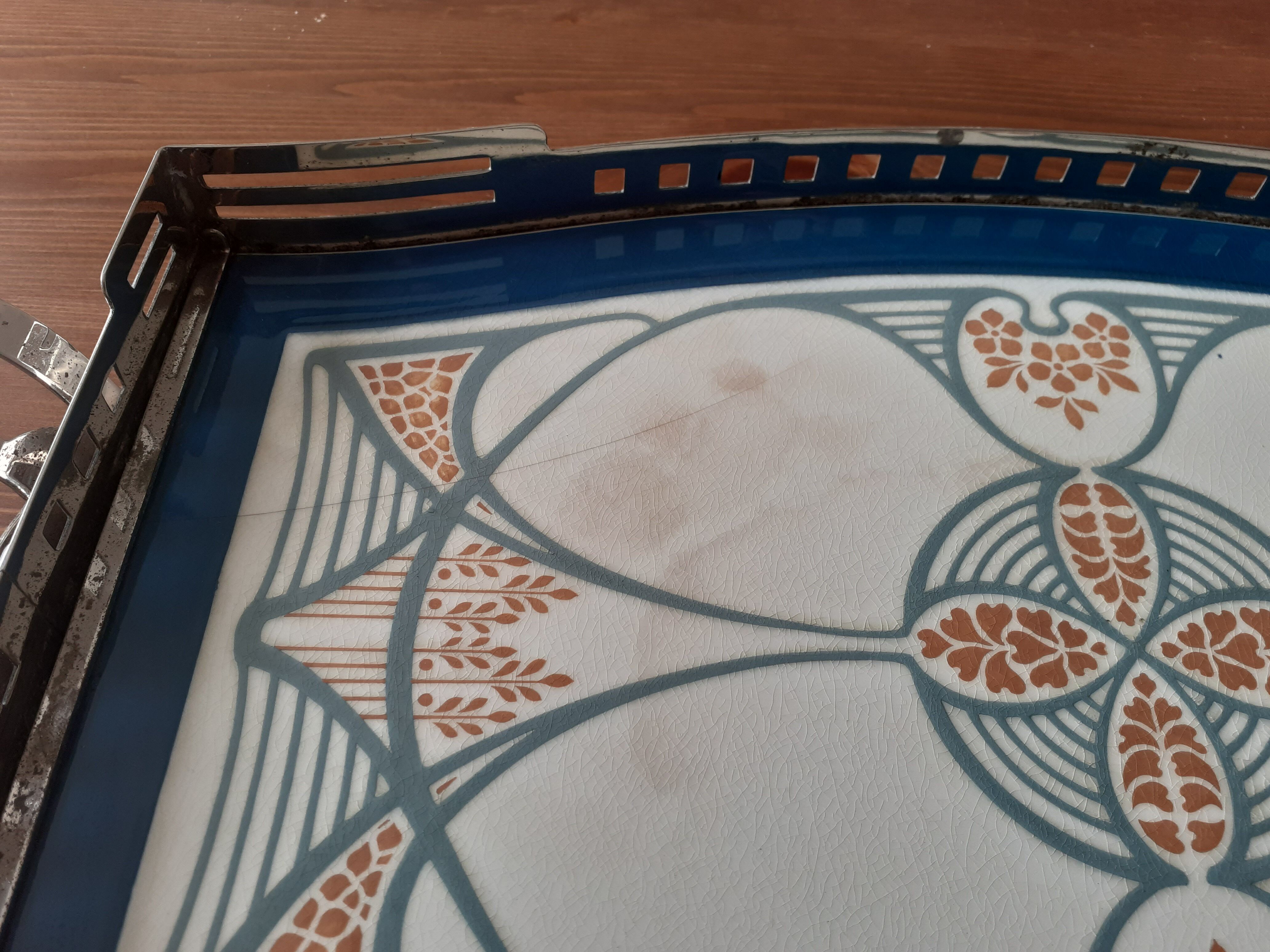 Plateau Villeroy and Boch Dresden Art Nouveau