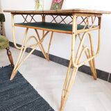 Vintage rattan desk