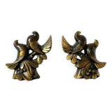 Pair of pigeon bookends