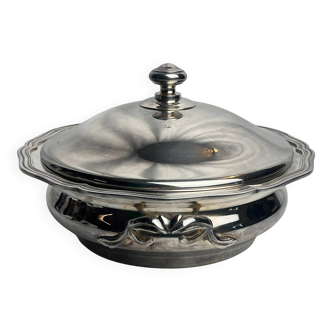 Tableware, silver-plated metal vegetable dish by Guildart, 20th century