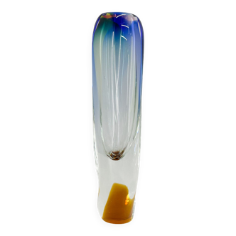 Czech Art Glass Bowl by Josef Hospodka for Chribska Glassworks, 1960's