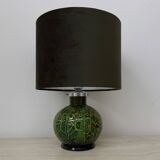 Lampe de table WMF Ikora par Karl Wiedmann en verre vert, années 1930