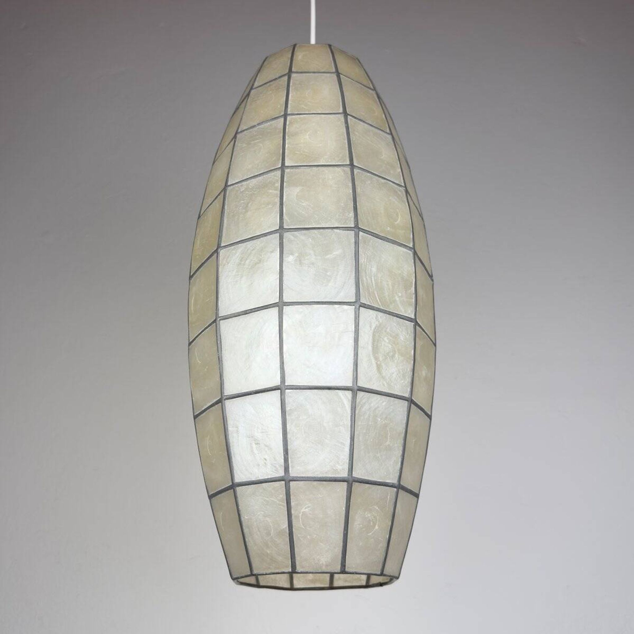 Vintage Capiz Shell Pendant, Italy, 1960s