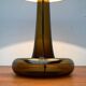 Vintage Danish table lamp model Fleur in glass by Michael Bang for Holmegaard, 1970s.