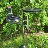 Chrome and Bakelite ashtray by Demeyere