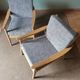 Grey Boomerang armchairs