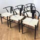 Set of 6 designer dining room chairs