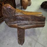 Asia 20th century: bench made of olive wood and driftwood