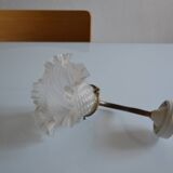 Swan neck wall lamp and its tulip, early 20th century.