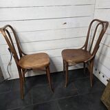 Pair of bentwood bistro chairs