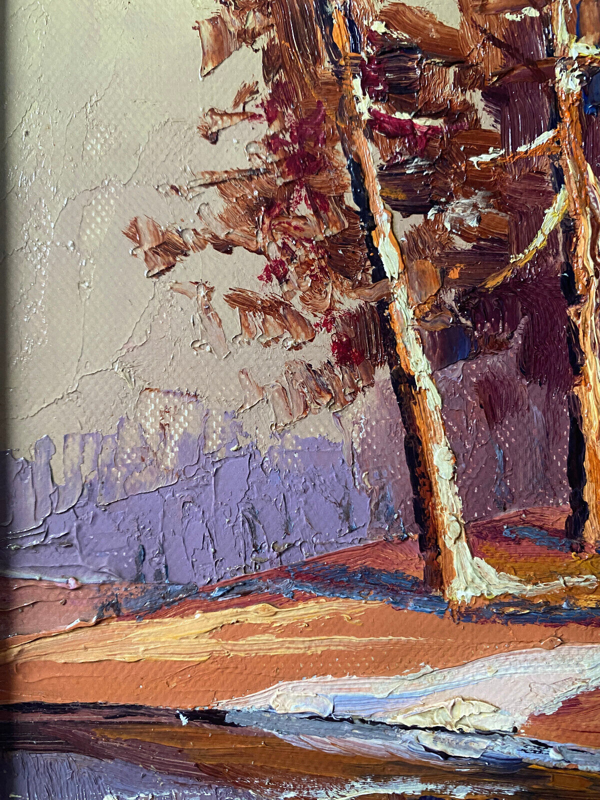 Russian school painting oil on canvas signed