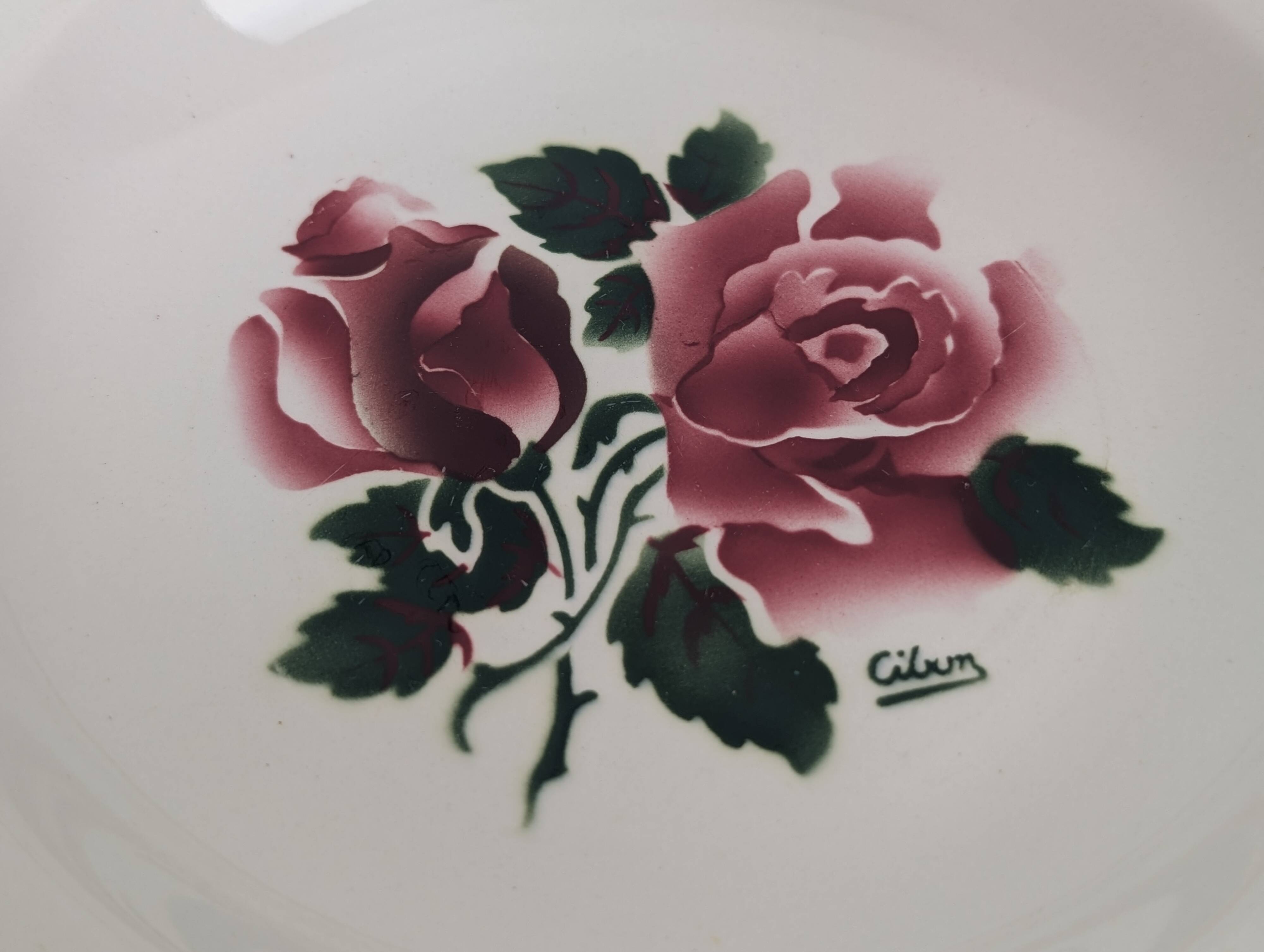 3 assiettes creuses Digoin Sarreguemines