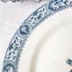 Lot 6 dessert plates François 1st SALINS Iron Earth