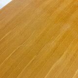 Geometrical dining table in oak, Italy 1980s