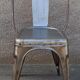 Paire de chaises en métal gris