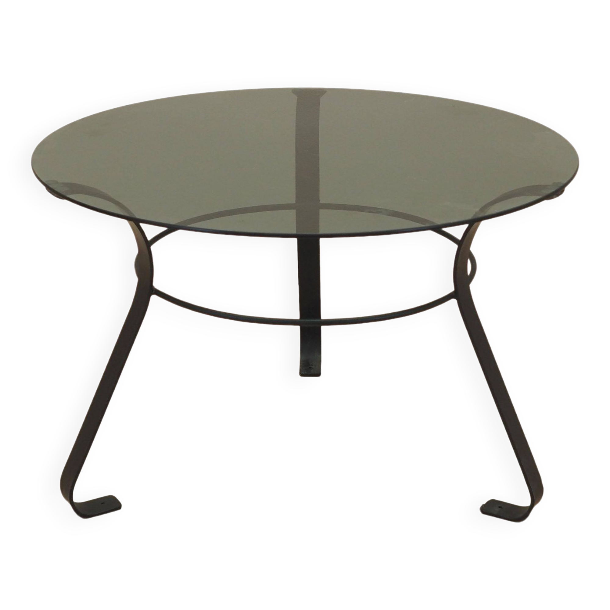 Glass coffee table, Danish design, 1970s, made in Denmark