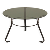 Table basse en verre, design danois, années 1970, fabriquée au Danemark