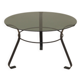 Glass coffee table, Danish design, 1970s, made in Denmark