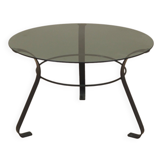 Table basse en verre, design danois, années 1970, fabriquée au Danemark