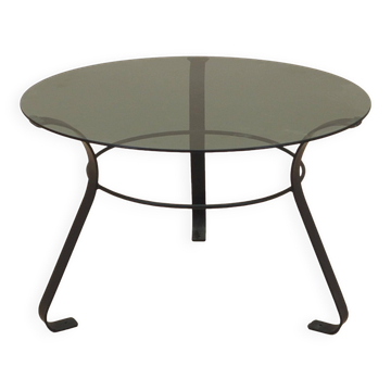 Table basse en verre, design danois, années 1970, fabriquée au Danemark