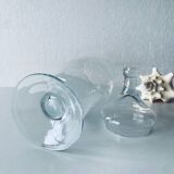 Large apothecary-shaped glass bottle
