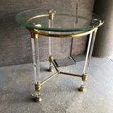 Healing plexiglass and bevelled glass Corinthian column beautiful gilding