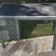 Vintage green metal industrial desk – 1950s