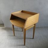 Light wood bedside table from the 1960s.