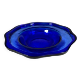 Blue glass cup