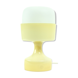 Lampe de table en opaline blanche par Ivan Jakes, 1970s