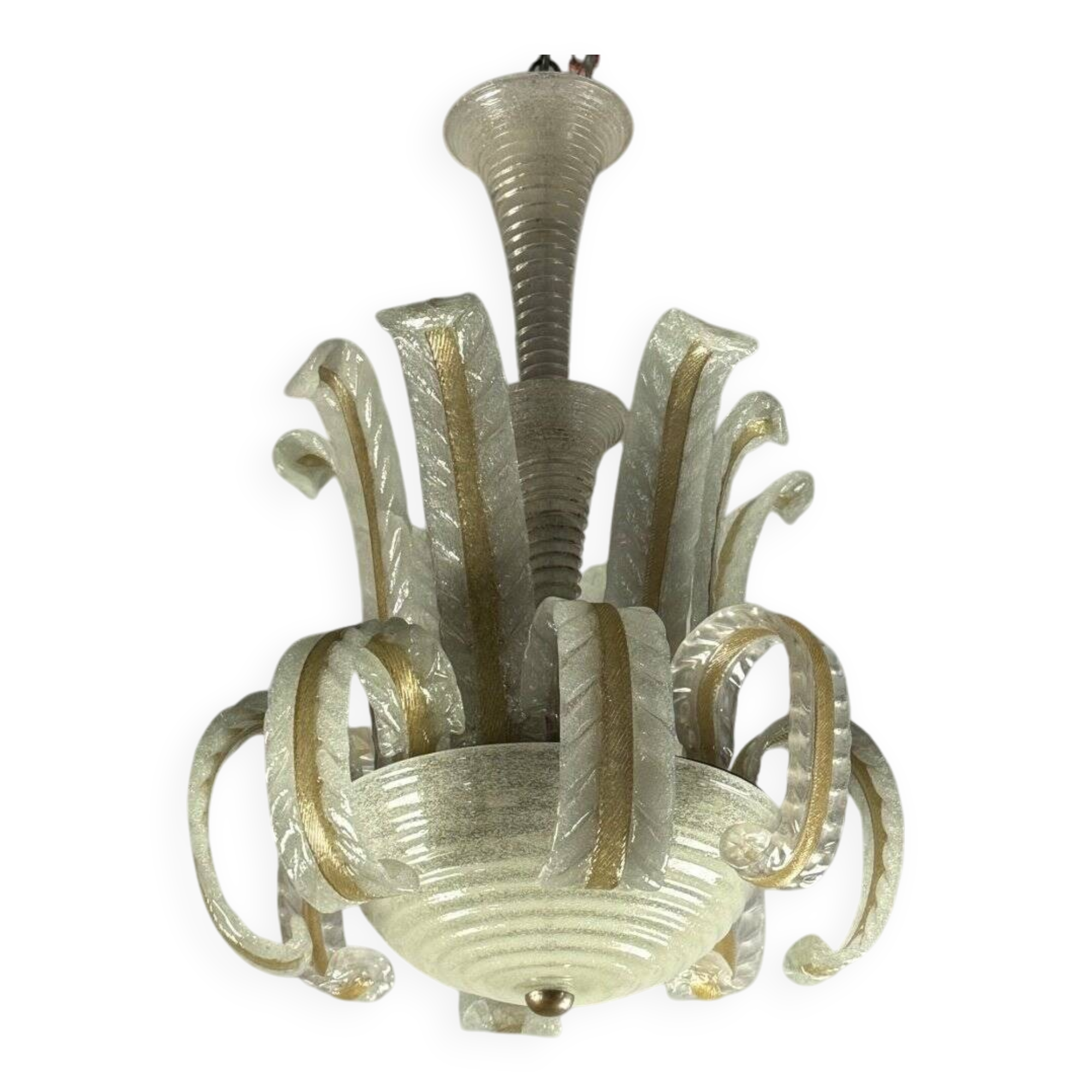 Venetian Murano Glass Chandelier by Barovier Circa 1940