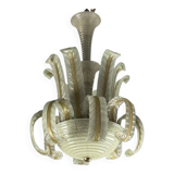 Lustre Vénitien En Verre De Murano Par Barovier Vers 1940
