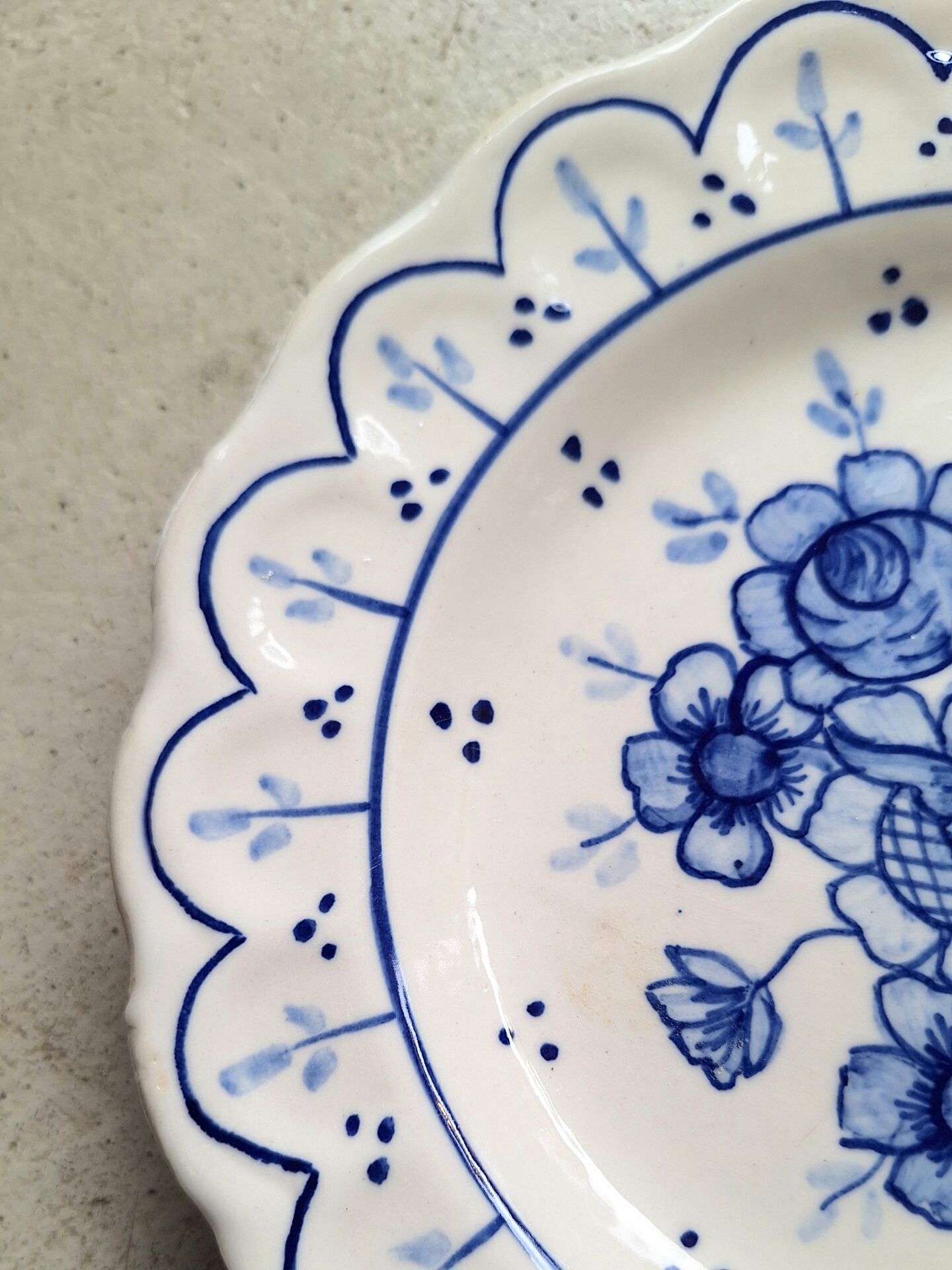 Decorative plate in Ibiza earthenware